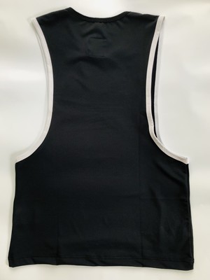 PRIVATE STRUCTURE Dropped Armhole Sleeveless Tee Black
