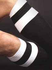 Barcode Football Socks Black/Whi