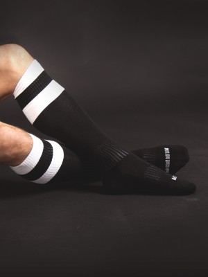 Barcode Football Socks Black/White