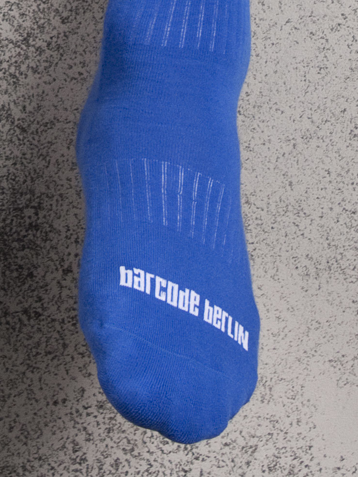 Barcode Football Socks Blue/White Chaussures/Chaussettes - menssecret.ch