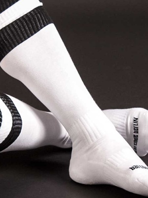 BARCODE Football Socks White/Black