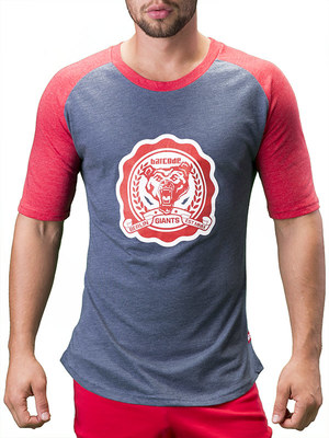Barcode Berlin T-Shirt Yale Indigo/Red