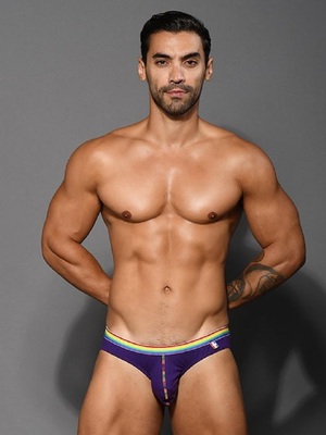 ANDREW CHRISTIAN Boy Brief Pride Almost Naked Purple