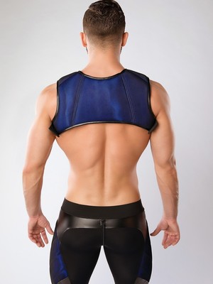 MASKULO Armored Color-Under Holster Chest Harness Royal Blue