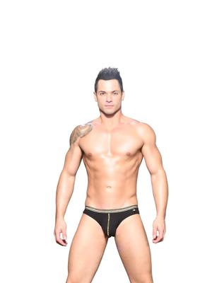 ANDREW CHRISTAIN Unicorn Boy Brief Almost Naked Black