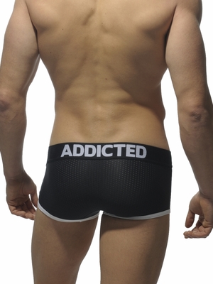 Addicted Mesh Boxer With Tabs Black