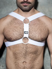 ADDICTED Double Ring Harness Whi