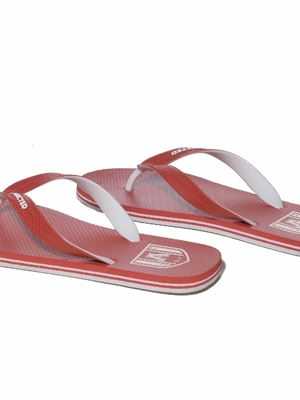 Addicted Two Tone Flip Flops Red