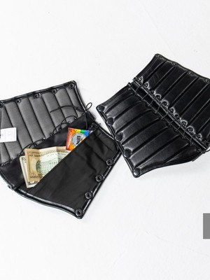 Maskulo Leather-Look Forearm Guard Wallet Black (AC1090)