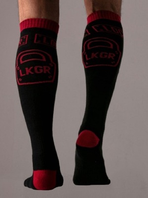 LOCKER GEAR Keep Them On Sock Red