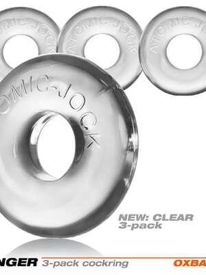OXBALLS RINGER Cockring 3Pack Clear