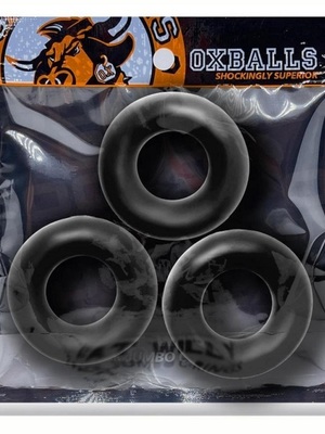 OXBALLS FAT WILLY Ring 3-Pack Black